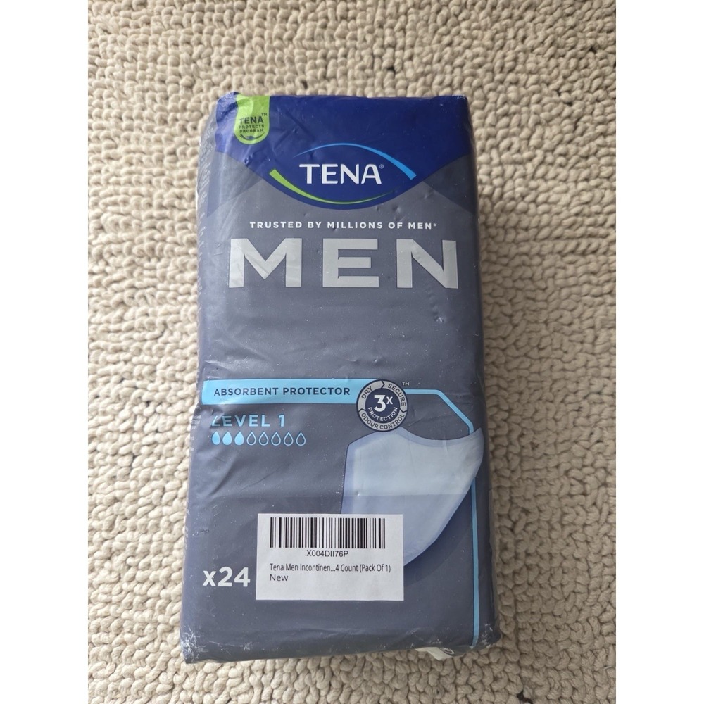 Tena Men Incontinence Protector, Level 1, 24 Count (Pack Of 1)